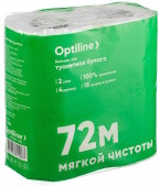 Туалетная бумага Optiline белая 2сл. (1уп=4рул)