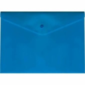 Папка-конверт на кнопке А4 deVENTE синяя 180мкм