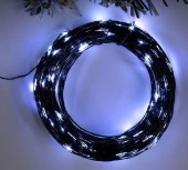 Гирлянда «Нить» 20м роса, IP20, 200 LED, свечение белое, 12 В