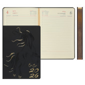 Ежедневник 2026, А5, 176л., кож.зам., Horse FIORENZO, черный