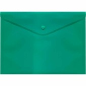 Папка-конверт на кнопке А4 deVENTE зеленая 180мкм