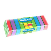 Губки поролоновые с абразивом 10шт 10 MAXI Чистюля