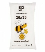 Пакет фасовочный 18+8х35см 10мк SuperPak Пчела (1уп=500шт)