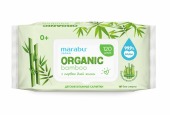 Салфетки влажные MARABU Organic bamboo 190х150мм (1уп=120шт)