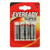 Батарейки Eveready Super Heavy Duty AA  (1уп=4шт)