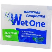 Салфетки влажные в инд.уп Wet One Зеленый чай